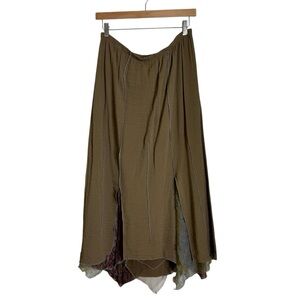 Vintage Neil and David Layered Pleated Pull On Renfaire Maxi Skirt Womens Medium